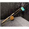 Image 2 : 8ft Peetz trolling rod complete with 6" classic wooden reel