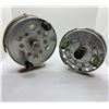 Image 1 : 2 Vintage aluminum and brass center-pin reels