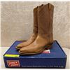 Image 1 : Pair of Tony Lama 10 rubber sole cowboy boots - size 10 (NOS)