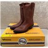 Image 1 : Pair of HH brown rust oil resistant cowboy boots - size 6 (NOS)