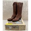 Image 1 : Pair of Sanders brown cowboy boots size 11 (NOS)