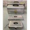 Image 2 : Set of 4 Umco vintage tackle boxes and lure boxes (rust free aluminum)