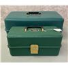 Image 2 : 2 Umco vintage tackle boxes turquoise and green