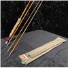Image 2 : South bend No. 47 vintage 4pc. split cane fishing rod (two tips)