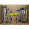 Image 1 : 11 snap on double end flare nut wrenches (6 metric up to 18mm/5 imperial up to 3/4 in.)