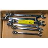 Image 1 : 6 snap-on flex-head socket wrenches (imperial up to 3/4in)