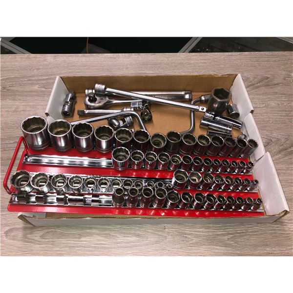 Approx. 80 pc. of Snap-on socket/ratchets/extensions