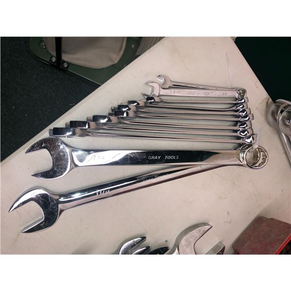 11 Gray Canada imperial combination wrenches (up to 1-5/16 in.)