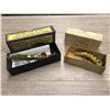 Image 1 : 2 Vintage fishing lures w/ original box - bobs wood lures & helin tackle company flat fish