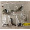 Image 1 : Group of assorted vintage wooden fishing lures - eger bate company/papa/musky ike/ lucky strike/ etc