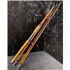 Image 2 : 4 pc vintage split cane fishing rod (2 tips)