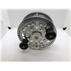 Image 1 : Vintage cast aluminum 4 1/2 in center pin salmon reel - coats aircraft limited Vancouver BC