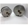 Image 2 : 2 Camo made in Denmark polished aluminum salmon reels 4 1/2in & 4in