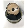 Image 1 : Grice & Young (gypsy) center pin salmon reel made in England 4 1/2 in