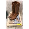 Image 1 : Pair sanders tan cowboy boots size 11 (NOS)