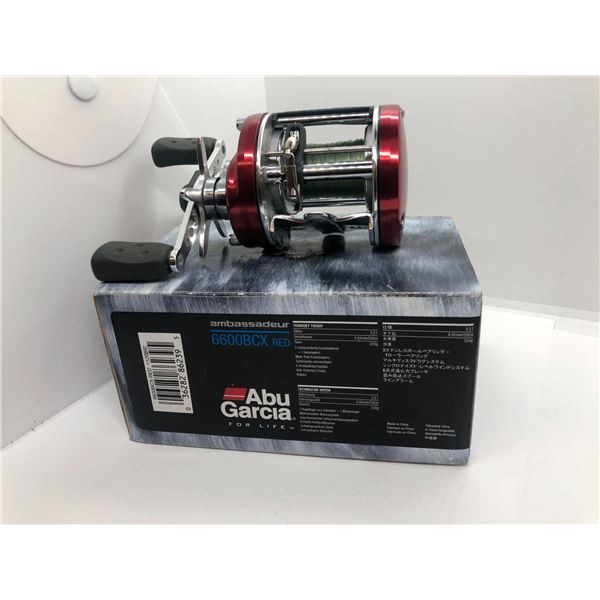 ABU Garcia 6600 BGX red level-wind reel w/ box