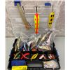 Image 3 : Two boxes filled with assorted vintage flat fish lures & spoons