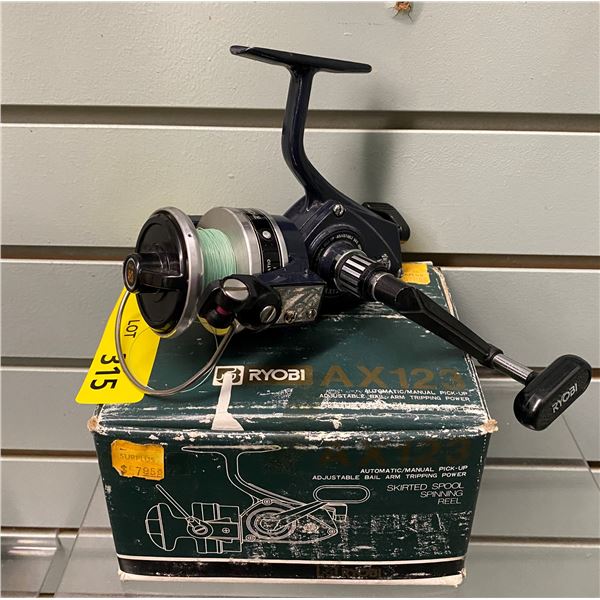 Ryobi AX123 spinning reel w/ original box