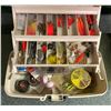 Image 2 : Plano tackle box & contents (mostly fresh water tackle)