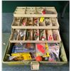 Image 1 : Canron tackle box & contents (mostly fresh water tackle)