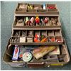 Image 1 : Woodstream tackle box & contents (mostly fresh water tackle)