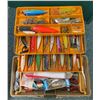 Image 2 : Old Pal tackle box & contents (mostly ocean tackle)