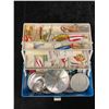 Image 1 : Vintage Plano tackle box & contents (mostly fresh water tackle)