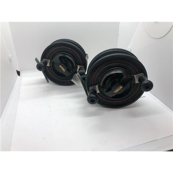 Two Mitchell 782 graphite salmon mooching reels