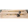 Image 1 : Two spinning rod & reel combos - Eagle Claw w/ Shakespear reel & Eagle Claw w/ Ryobi reel