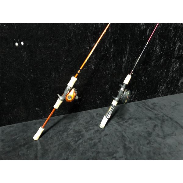 Two casting rods - Rapala rod w/ Rapala reel & Berkley cherrywood w/ Daiwa MA15G reel