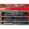 Image 2 : Sears Craftsman red nine drawer tool cabinet w/ assorted tools - mixed batch mostly grey