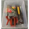 Image 1 : Box of five construction staplers & assorted staples