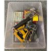 Image 1 : Box of five construction staplers & assorted staples