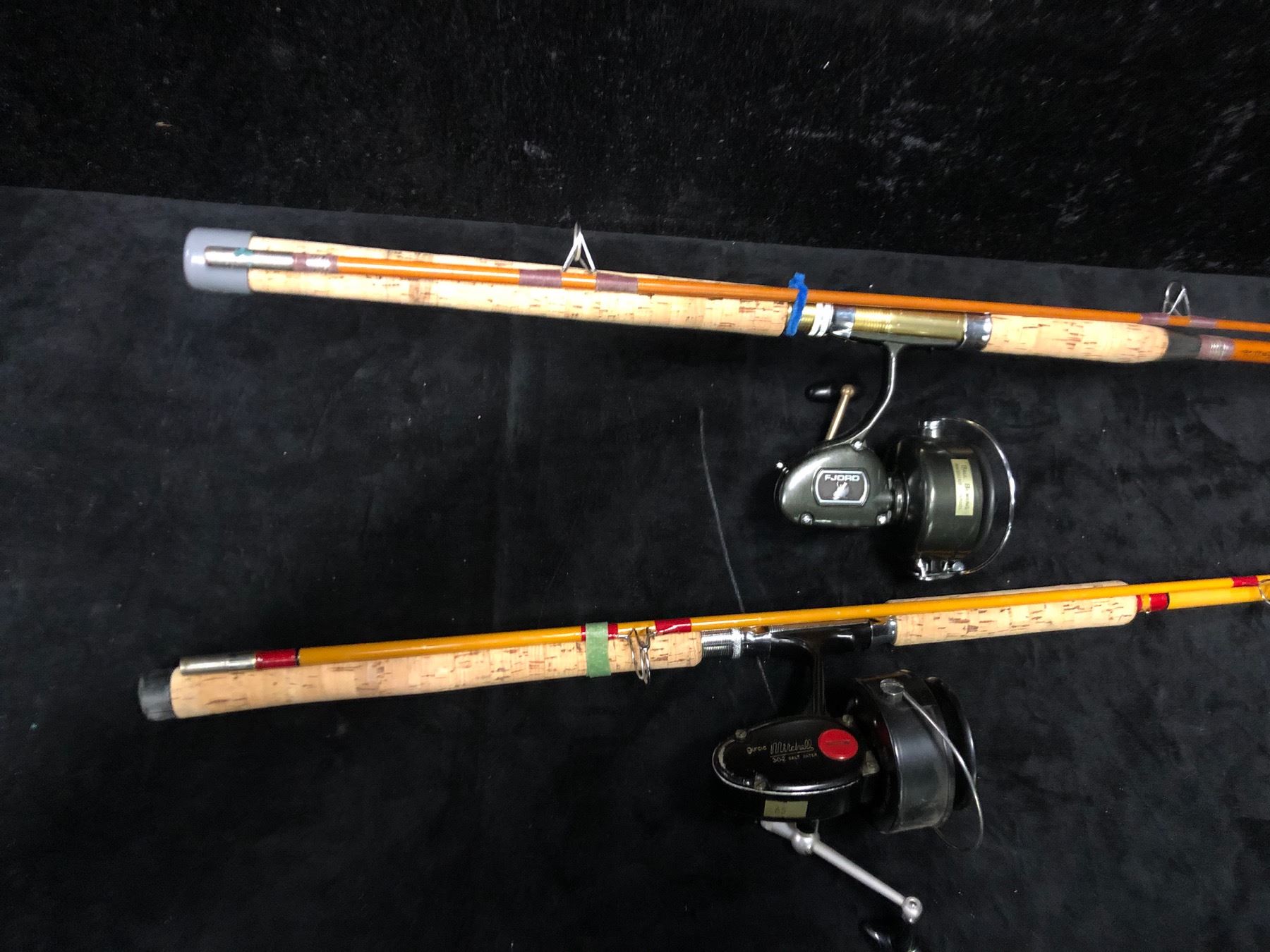 Two Spining Rods Two heavy duty spinning rods w/ reels
