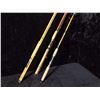 Image 1 : Three assorted spinning rods - Wright & McGill "North West Special"/ Wright & McGill "Powerlite"/ Tr