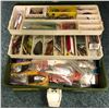 Image 1 : Old Pal tackle box & contents (mostly fresh water tackle)