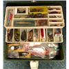 Image 2 : Old Pal tackle box & contents (mostly fresh water tackle)