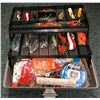 Image 2 : Lid Locker tackle box & contents (mostly fresh water tackle)