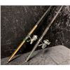 Image 1 : Two heavy duty spinning rods - Daiwa samurai rod w/ quantum SX reel & Zepco Rhino rod w/ Daiwa 406A 