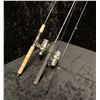 Image 1 : Two spinning rods - Shakespeare rod w/ Shakespeare reel & Berkley rod w/ Dam reel