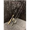 Image 2 : Two spinning rods - Shakespeare rod w/ Shakespeare reel & Berkley rod w/ Dam reel