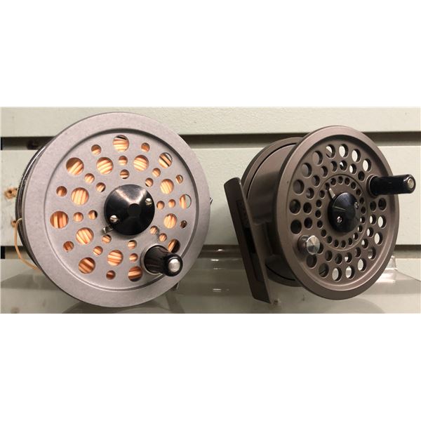 2 fly reels - Shakespeare beaulite england & lochmor-x 300 designed by Daiwa