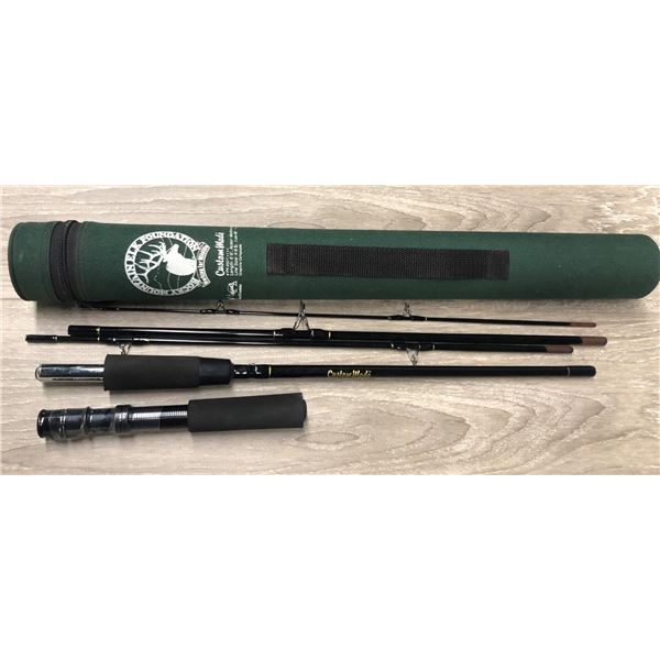 5pc custom made 6ft 6" medium-light action fly rod w/travel case