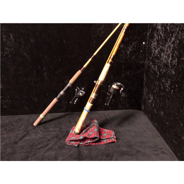 2 spinning rod & reel combo - Pacific striker w/mitchell 206 & Carboley w/mitchell 300 reel