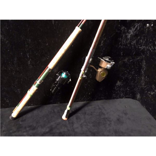 2 custom built spinning rods w/mitchell 300/ Daiwa 404 reels