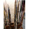 Image 3 : Group of 90 assorted fishing rods (wooden rod display stand not included)