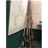 Image 1 : Large group of approx. 30 fishing rods w/ approx 8 fishing reels