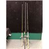 Image 1 : Group of 4 assorted halibut/trolling rods complete with level wind reels