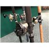 Image 2 : Group of 4 assorted halibut/trolling rods complete with level wind reels