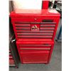 Image 1 : Two pc. rolling tool cabinet - Mastercraft 10 drawer cabinet w/ waterloo chest full of assorted tool